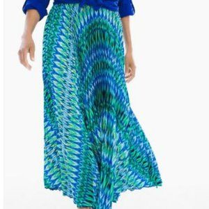 Chico's Pleated Maxi Skirt